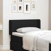 vidaXL Headboard with Headboard Black 40.5 x 4 x 40.5 cm fabric