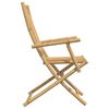 vidaXL Garden Chair Set of 2 Natural Bamboo Bamboo Medium Foldable