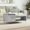vidaXL Coffee Table Concrete Gray Engineered Wood, Metal Medium
