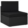 vidaXL Garden Lounge Set Black