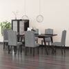 vidaXL Dining Chairs 6 pcs Light Gray Velvet
