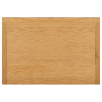 vidaXL Wardrobe 29.9"x20.5"x41.3" Solid Oak Wood