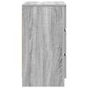 vidaXL Bedside Cabinet Grey Sonoma Engineered Wood Medium