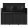 vidaXL Garden Bench Black