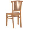 vidaXL Garden Dining Set Natural Teak Solid Teak Wood Medium Ergonomic