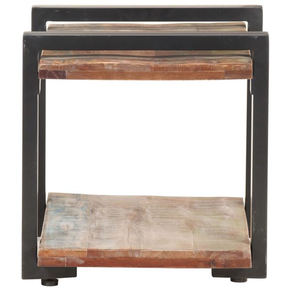 vidaXL TV Cabinet Multicolor Solid reclaimed wood, Powder-coated iron