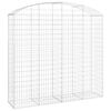 vidaXL Gabion Basket Silver Galvanized iron Large Decorative Inlays