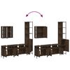 vidaXL Bathroom Cabinet Set Brown oak