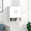 vidaXL Floating Cabinet White Engineered Wood Medium Wall Cabinet