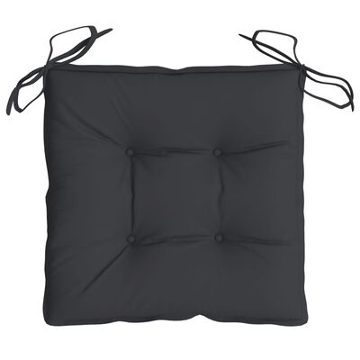 vidaXL Chair Cushions 4 pcs Black 19.7"x19.7"x2.8" Oxford Fabric