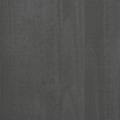 vidaXL Console Table HAMAR Dark Gray 35.4"x13.8"x35.4" Solid Wood Pine
