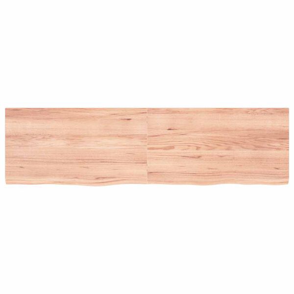 vidaXL Bathroom Countertop Light Brown 70.9"x19.7"x(0.8"-1.6") Treated Solid Wood