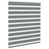 vidaXL Zebra Blind Dark grey Polyester, Aluminum