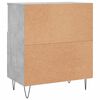 vidaXL Sideboard Concrete grey Engineered wood, Iron Medium
