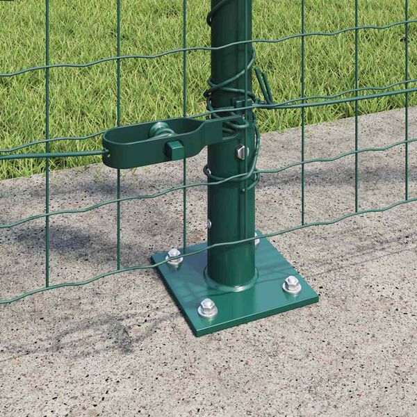 vidaXL Fence Post Other 52 pcs Grey 1.26 x 1.26 x 26.97 in Steel