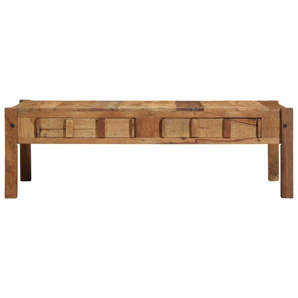 vidaXL Coffee Table Brown 110 x 54 x 35 cm Solid Reclaim Wood