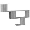 vidaXL Wall Shelf Grey Sonoma Engineered Wood 39.4 x 5.9 x 27.6 in