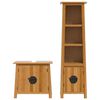 vidaXL Bathroom Furniture Set Natural Wood Solid pine wood Medium