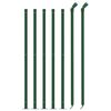 vidaXL Wire Mesh Fence with Flange Green 2.6x32.8'