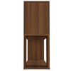 vidaXL Book Cabinet Brown Oak Engineered Wood Medium Book Cabinet
