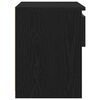 vidaXL Bedside Cabinet with Drawer Black Oak 15.75 x 11.81 x 15.35 in