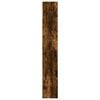 vidaXL Bookcase Smoked oak Engineered wood 15.7 x 11.8 x 74.4 in