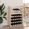vidaXL Wine Rack 26.6x9.8x34.3" Solid Wood Pine