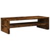 vidaXL Monitor Stand Smoked Oak 21.3x8.7x5.9" Engineered Wood