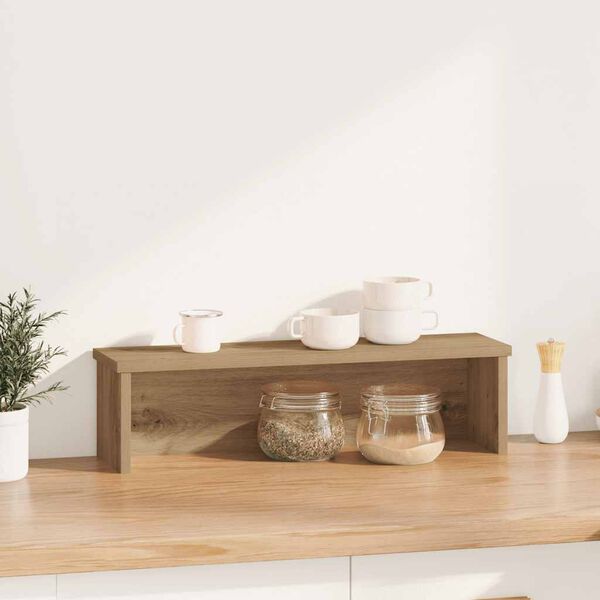 vidaXL Kitchen Rack Stackable Artisan Oak 23.6x5.9x6.3" Engineered Wood
