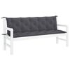vidaXL Garden Bench Cushion Set of 2 Anthracite
