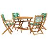 vidaXL Garden Dining Set Green, Natural Acacia Wood
