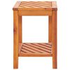 vidaXL Side Table Natural wood Solid acacia wood Small Durable