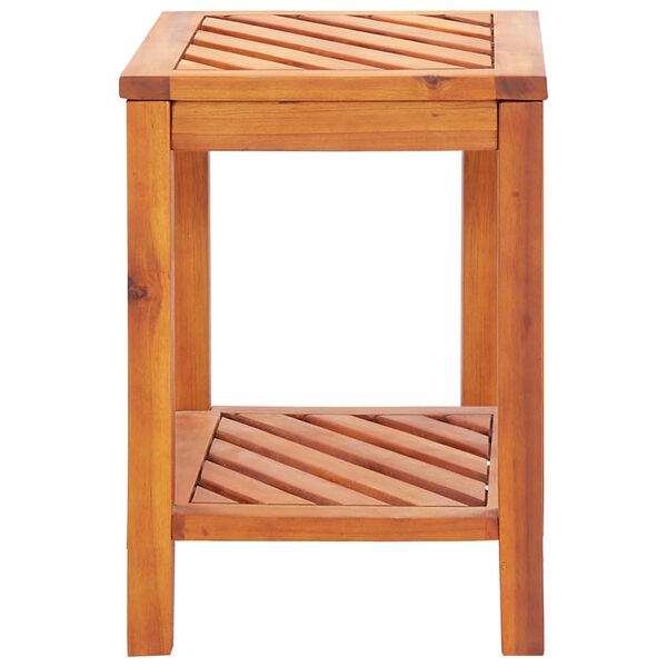 vidaXL Side Table Natural wood Solid acacia wood Small Durable