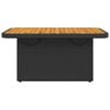 vidaXL Garden Table Black and Brown