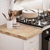 vidaXL Kitchen Worktop Natural Solid oak wood 15.7 x 25.0 in Durable