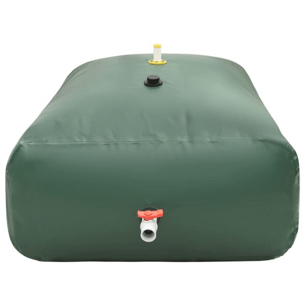 vidaXL Water Tank Green PVC 1320.9 Gallon Capacity Collapsible