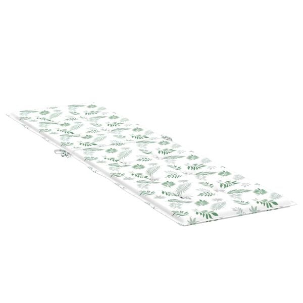 vidaXL Deck Chair Cushion Leaf Pattern Oxford fabric (100% polyester)