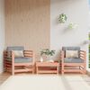 vidaXL Garden Chair Wooden Solid Douglas Fir wood Medium Modular