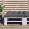 vidaXL Pallet Cushion Anthracite 100% polyester 27.6x27.6x4.7 in