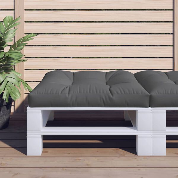 vidaXL Pallet Cushion Anthracite 100% polyester 27.6x27.6x4.7 in