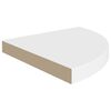 vidaXL Corner Shelf Set of 2 White Honeycomb MDF, metal
