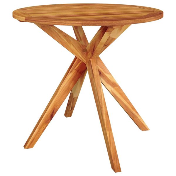 vidaXL Garden Table Brown Solid Acacia wood Medium Durable