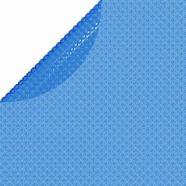 vidaXL Pool Cover Blue Thick PE film with air chambers 150.4 in diameter