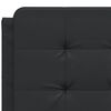 vidaXL Bed Frame with LED without Mattress "Zadar" Black 53.9"x74.8"