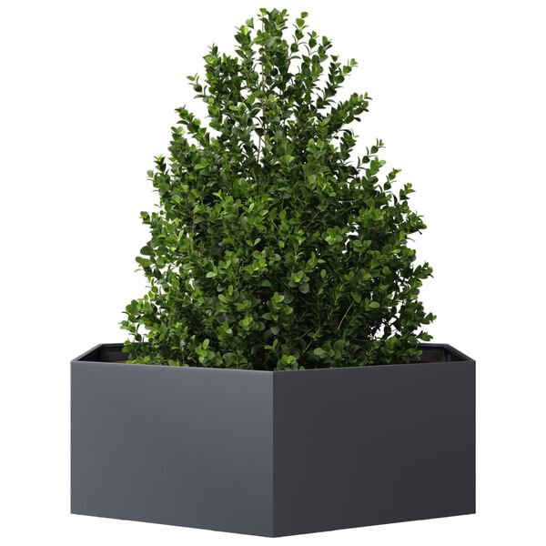 vidaXL Garden Planter Anthracite Steel Large Durable Garden Planter