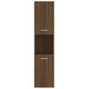 vidaXL Bathroom Cabinet Brown Oak Engineered Wood 11.8 x 11.8 x 51.2 in