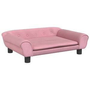 vidaXL Dog Bed Pink 70x48 x 8.7 " Velvet