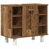 vidaXL Bathroom Furniture Set Old Wood Engineered wood, glass Large