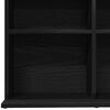 vidaXL CD Cabinet Black Oak Engineered Wood Medium CD Cabinet
