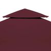 vidaXL Gazebo Top Cover Bordeaux Polyester with PVC coating 13.1 x 9.8 ft